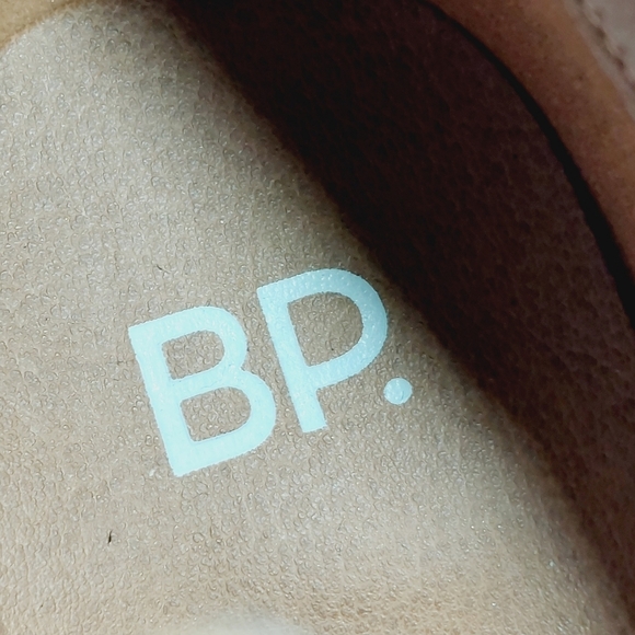 New Bp. Brynne Tan Faux Leather Block Heel Pointy Toe Ankle Boots W379 - Picture 10 of 13